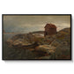 A Fisherman's Home, Lillesand, 1858 - Floater Framed Canvas Print
