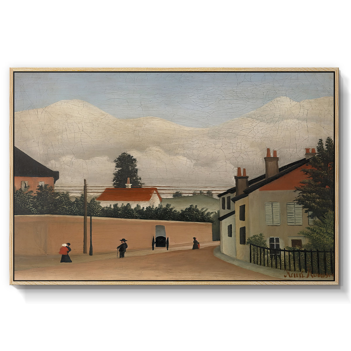 Outskirts of Paris, c. 1906-1910 - Floater Framed Canvas Print