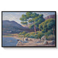 Bathers in Saint-Tropez, c. 1909 - Floater Framed Canvas Print