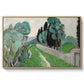 Landscape with Cypresses and Olive Trees near Nice, c. 1918 - Floater Framed Canvas Print