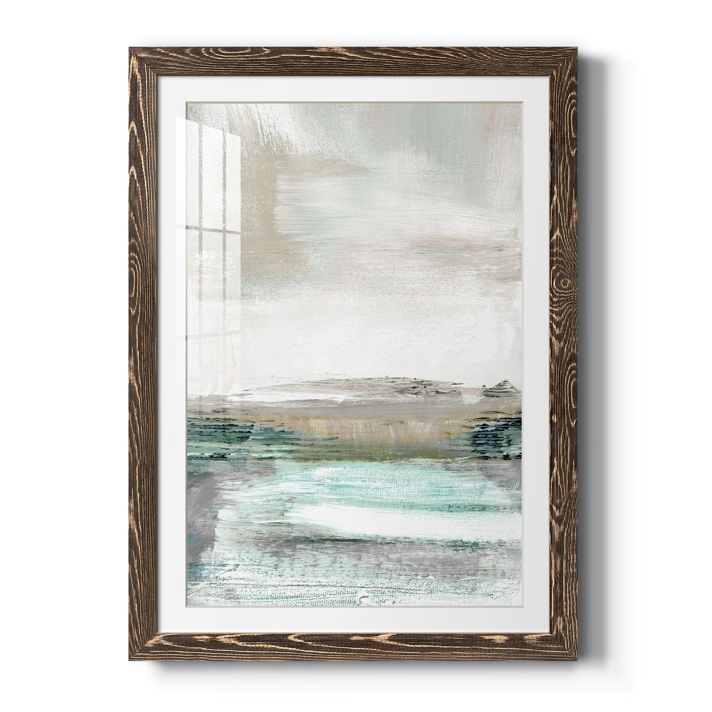 Summer Teal I - Premium Framed Print - Distressed Barnwood Frame - Ready to Hang