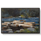 Hudson River, 1892 - Floater Framed Canvas Print