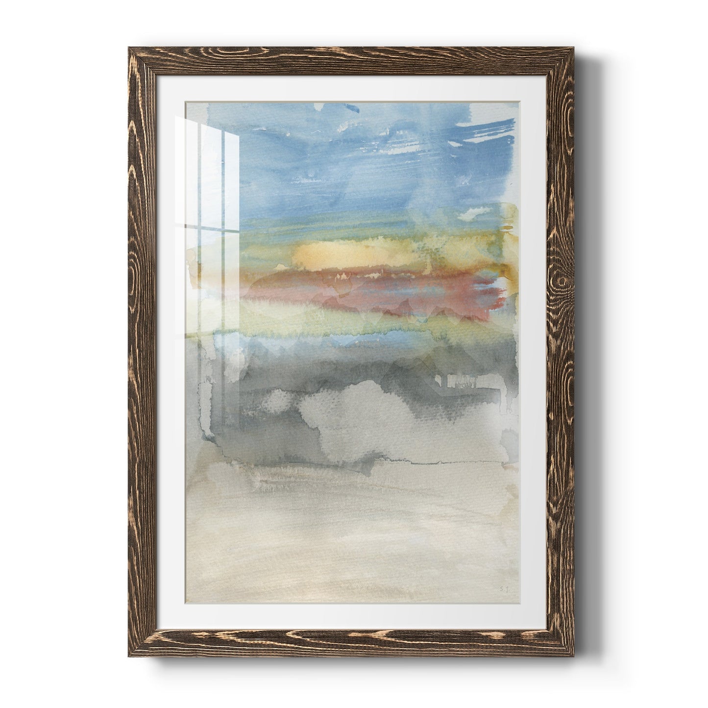 High Desert Sunset I - Barnwood Framed Art Print