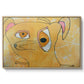 Cubist Dog with Stars (Student Art) - Floater Framed Canvas Print