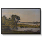 Landscape with a River, 1892 - Floater Framed Canvas Print