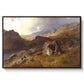 Lledr Valley in Wales, 1864 - Floater Framed Canvas Print