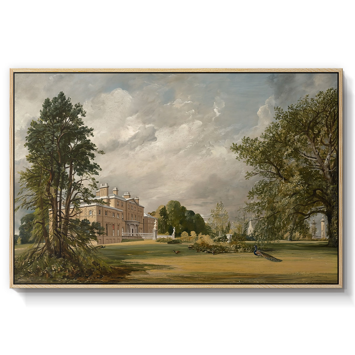 Malvern Hall, 1821 - Floater Framed Canvas Print