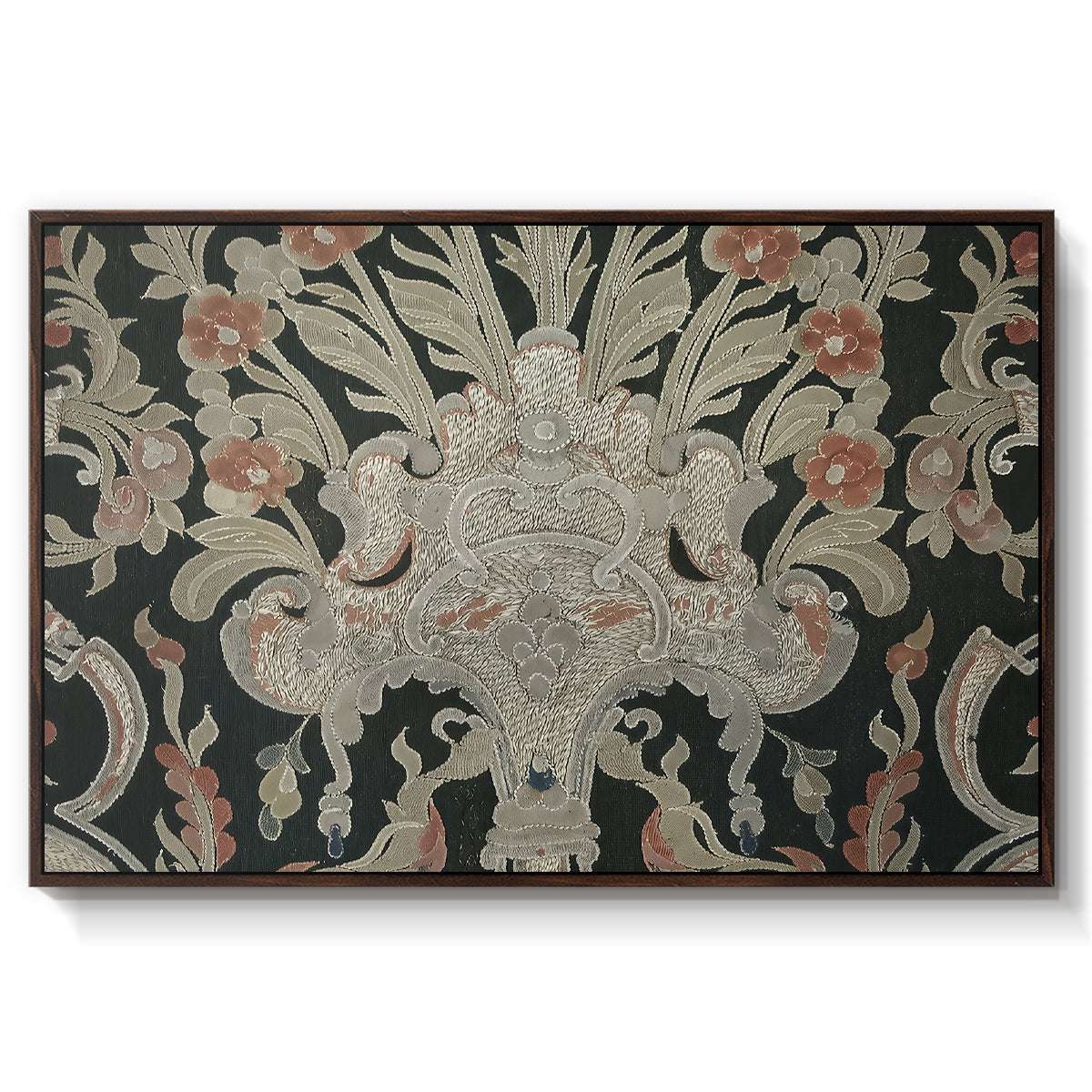 Hanging (Printed Textile), c. 18th Century - Floater Framed Canvas Print
