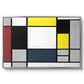 Composition with Yellow, Red, Black, Blue, and Gray, 1920 - Floater Framed Canvas Print