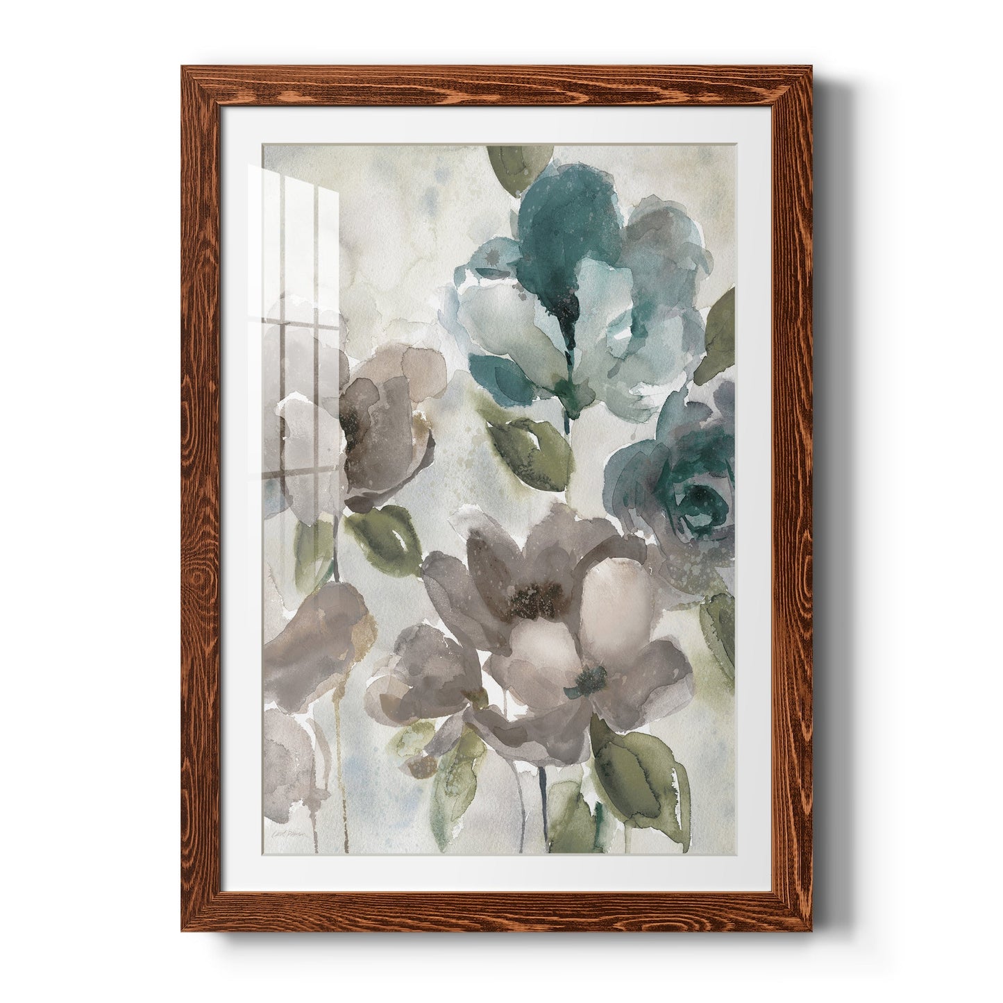 Topaz Garden II - Barnwood Framed Art Print
