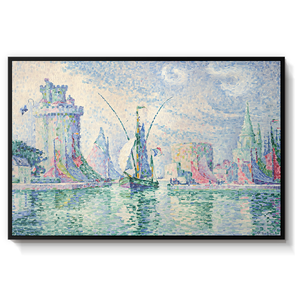 The Green Towers (Les tours vertes, la Rochelle), 1913 - Floater Framed Canvas Print