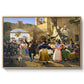 Romans Gathered for Merriment at an Osteria, 1839 - Floater Framed Canvas Print