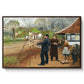 L. A. Ring Painting near Aasum Smithy, 1893 - Floater Framed Canvas Print