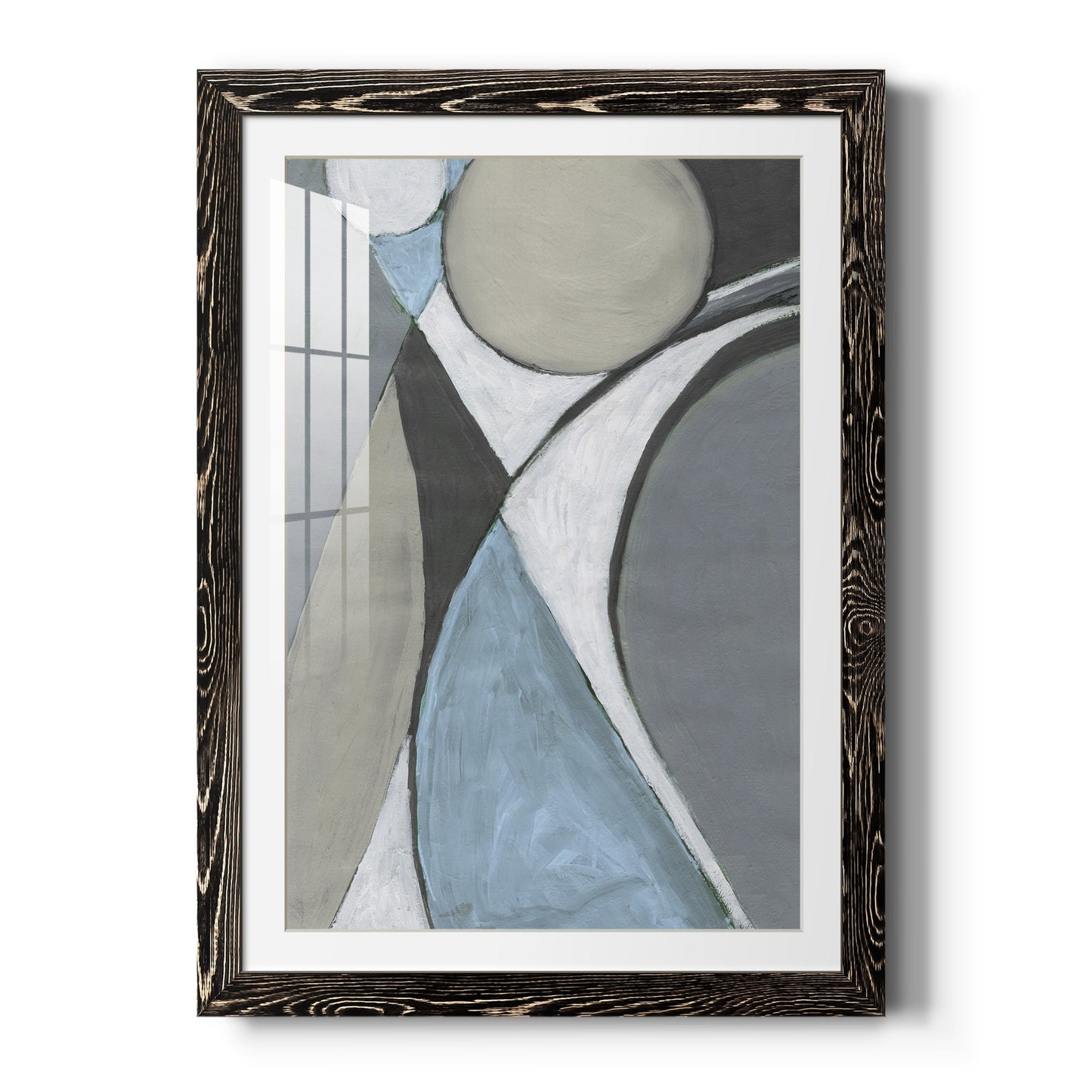 A Soft Jeweled Geometric II - Barnwood Framed Art Print