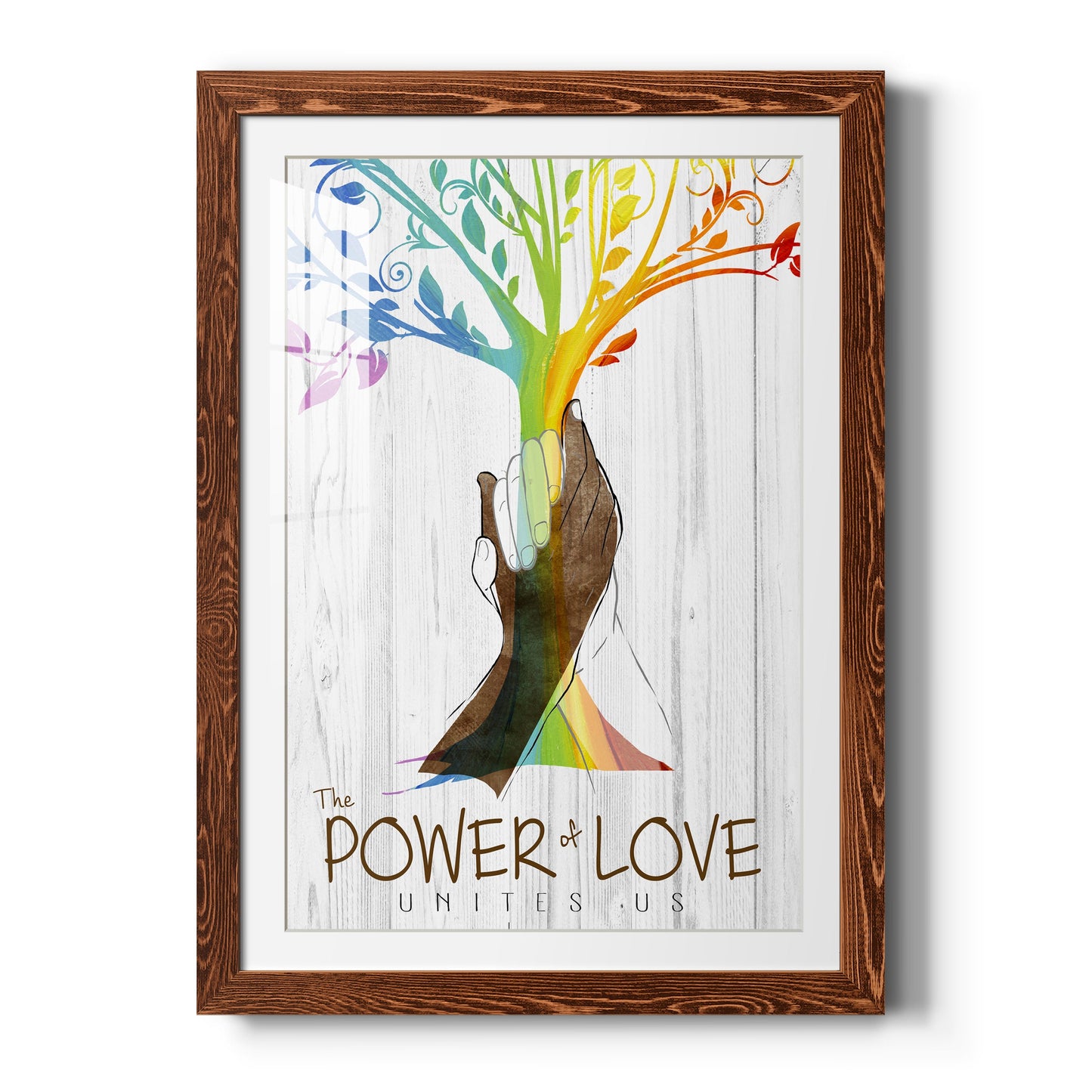 Power of Love - Premium Framed Print - Distressed Barnwood Frame - Ready to Hang