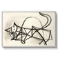 Study of a Cat (Étude de chat), 1946 - Floater Framed Canvas Print