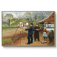 L. A. Ring Painting near Aasum Smithy, 1893 - Floater Framed Canvas Print