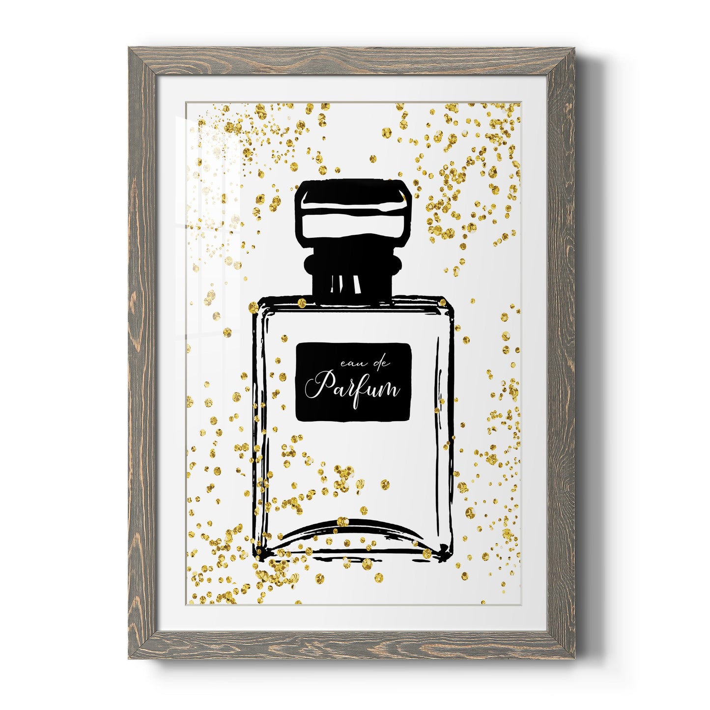 Glitter Perfume II - Premium Framed Print - Distressed Barnwood Frame - Ready to Hang