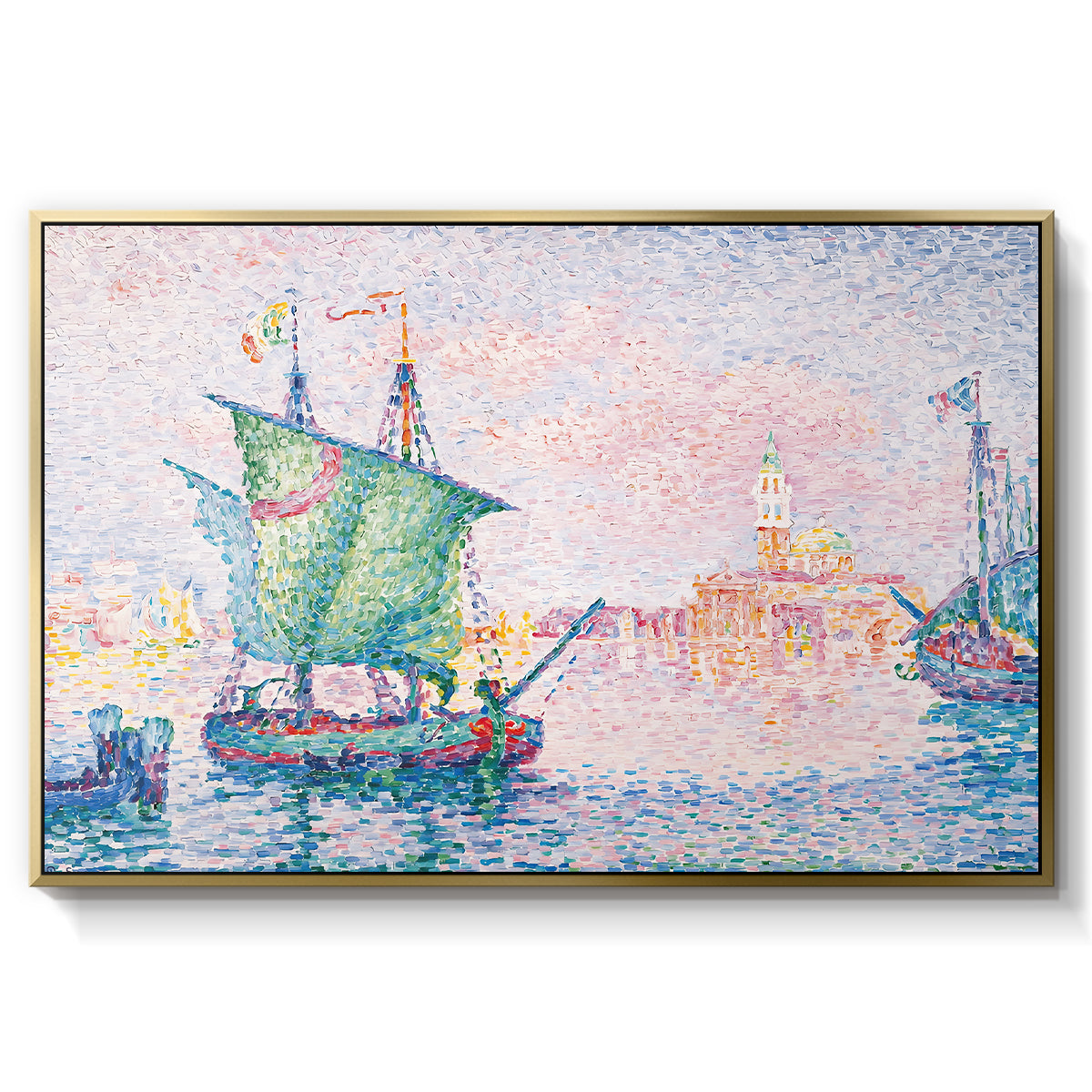 Venice, the Pink Cloud, 1909 - Floater Framed Canvas Print