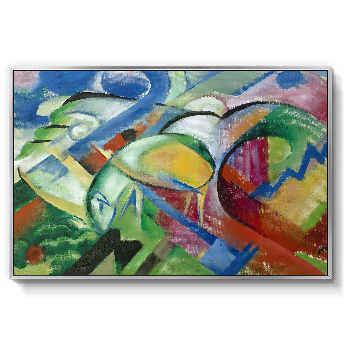 The Sheep, c. 1913-1914 - Floater Framed Canvas Print