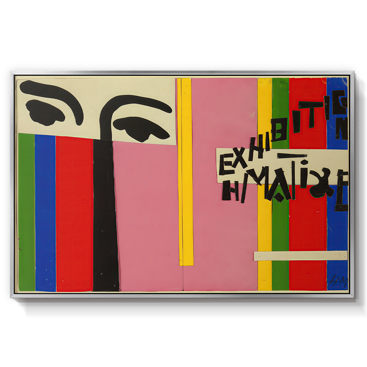 Design for Cover of Exhibition Catalogue, 1951 - Floater Framed Canvas Print