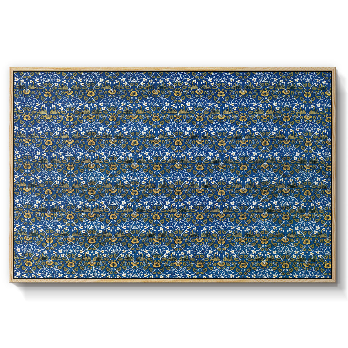 Eyebright, Green and Yellow Design, c. 1883 - Floater Framed Canvas Print