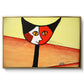 Picasso's Cat–El Gato - Floater Framed Canvas Print