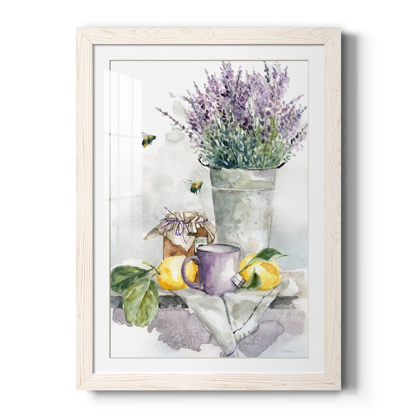 Lavender Lemon and Honey Tea - Barnwood Framed Art Print