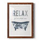 Palm Bath I - Barnwood Framed Art Print