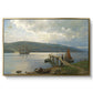The Jetty at Feste near Moss, 1898 - Floater Framed Canvas Print