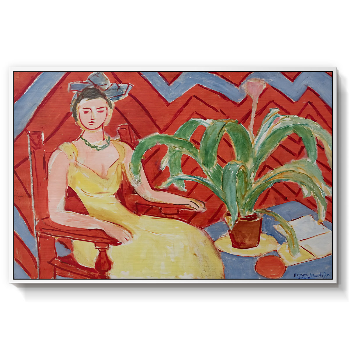 Michaella, 1943 - Floater Framed Canvas Print