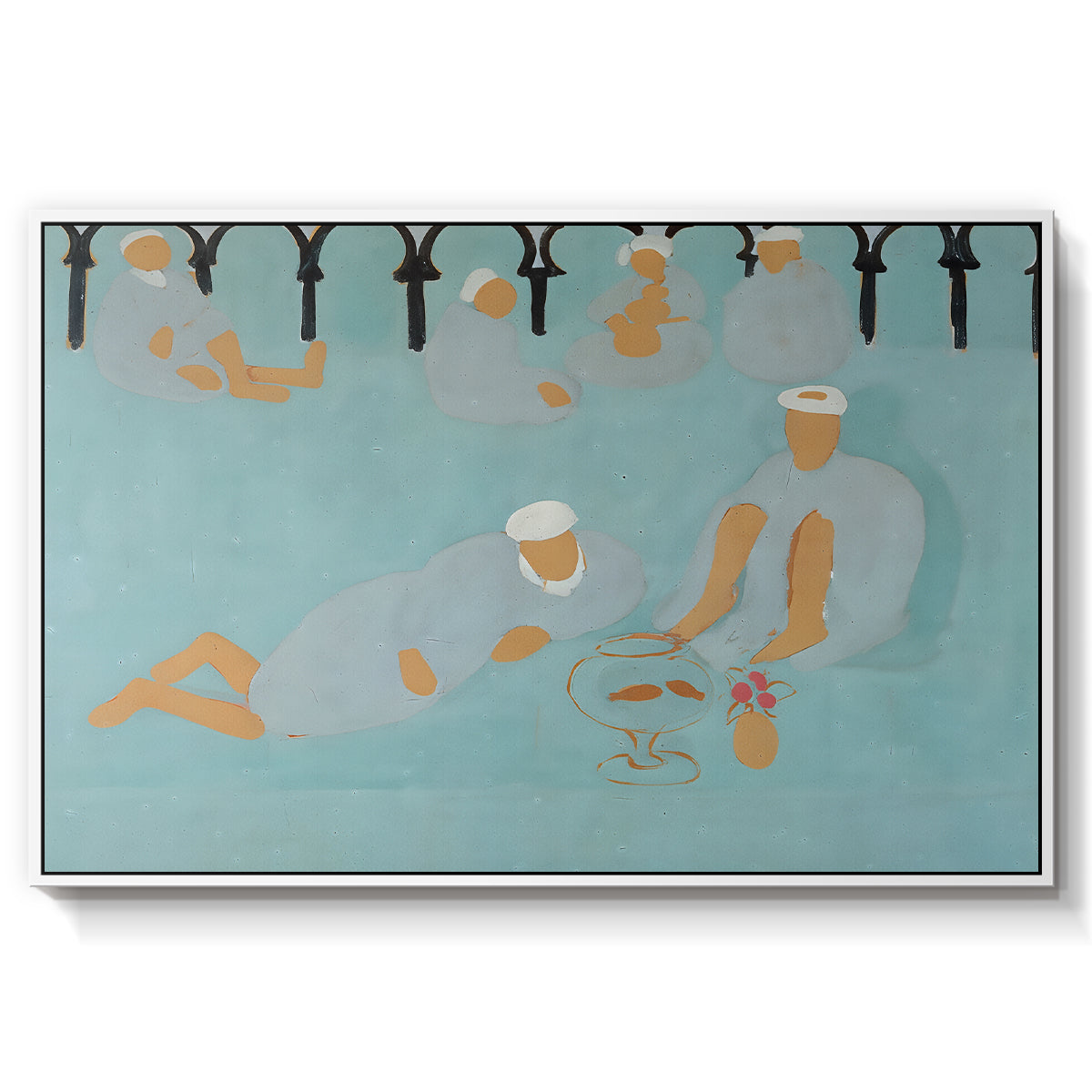 Arab Coffeehouse (Le café Maure), 1913 - Floater Framed Canvas Print