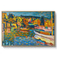Study for Autumn Landscape with Boats, 1908 - Floater Framed Canvas Print