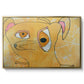 Cubist Dog with Stars (Student Art) - Floater Framed Canvas Print