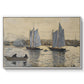 Two Schooners, Gloucester, c. 1880 - Floater Framed Canvas Print