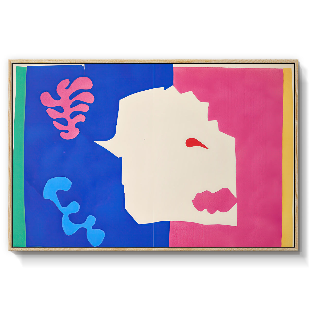The Wolf (Le loup), from Jazz, 1947 - Floater Framed Canvas Print