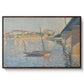 Le Clipper, Asnières, 1887 - Floater Framed Canvas Print