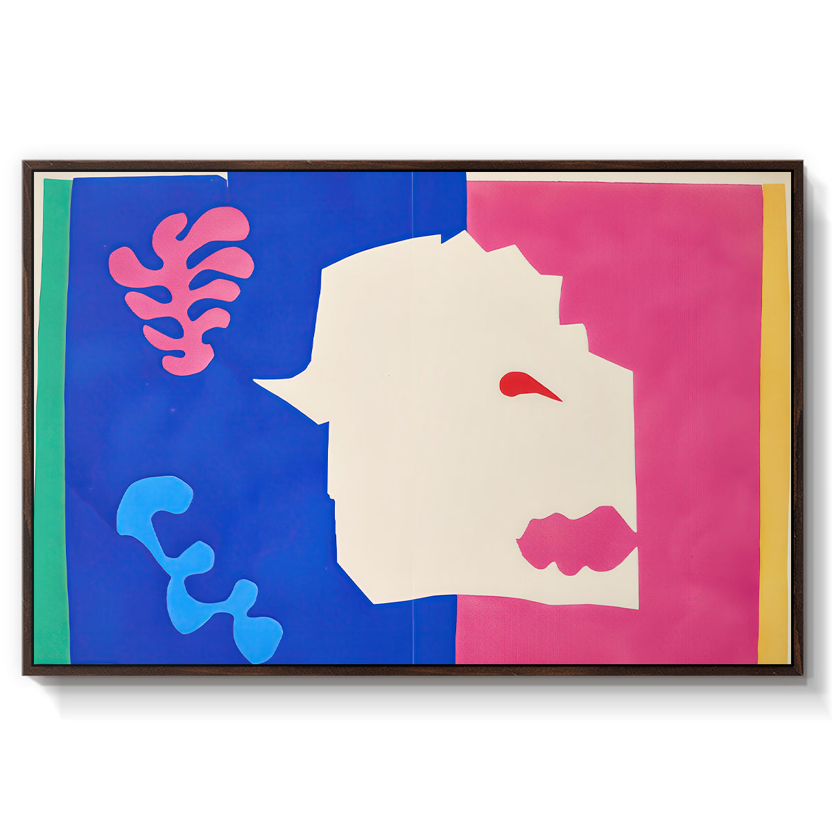 The Wolf (Le loup), from Jazz, 1947 - Floater Framed Canvas Print