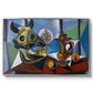 Still Life with Bull's Skull, 1939 - Floater Framed Canvas Print