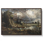 Salisbury Cathedral from the Meadows (Detail), 1831 - Floater Framed Canvas Print