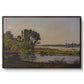 Landscape with a River, 1892 - Floater Framed Canvas Print
