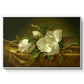 Magnolias on Gold Velvet Cloth, c. 1888-1890 - Floater Framed Canvas Print