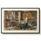 Cabinet de Flaubert à Croisset, 1874 - Floater Framed Canvas Print