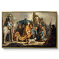 David with Goliath's Head in front of Saul, for Rembrandt, 1627 - Floater Framed Canvas Print