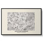 Fleurs, 1866 (Morris Inspired) - Floater Framed Canvas Print