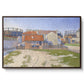 Gasometers at Clichy, 1886 - Floater Framed Canvas Print