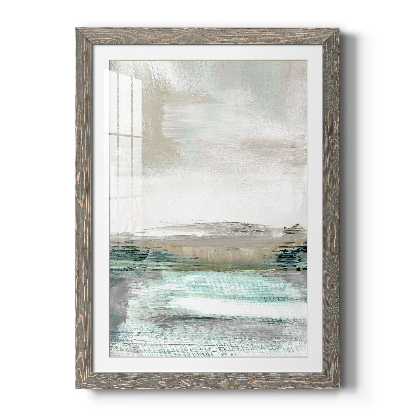 Summer Teal I - Barnwood Framed Art Print