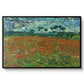 Field with Poppies, 1889 - Floater Framed Canvas Print