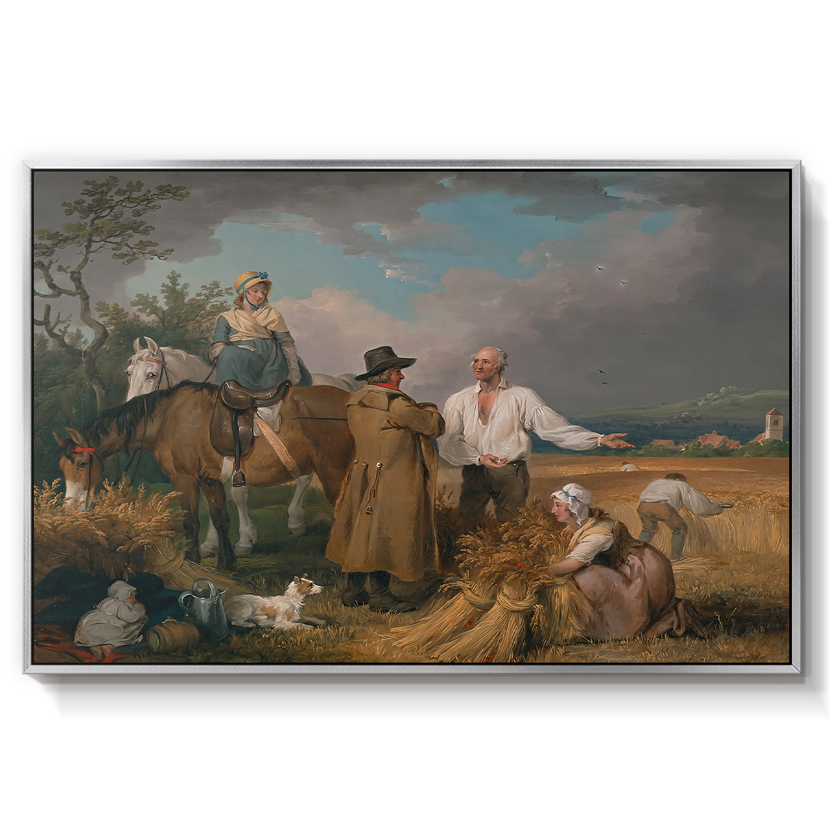 The Reapers, 1800 - Floater Framed Canvas Print