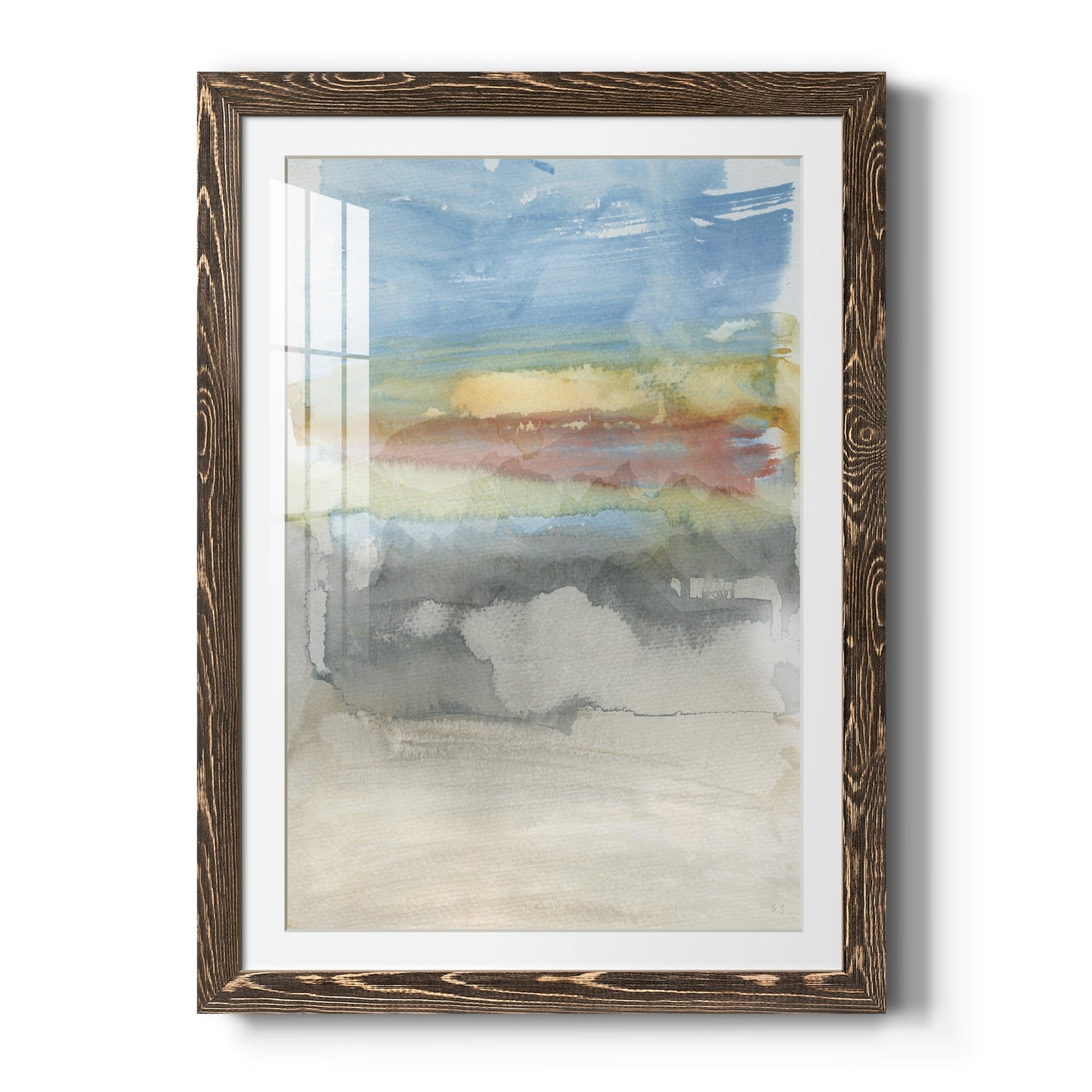 High Desert Sunset I - Premium Framed Print - Distressed Barnwood Frame - Ready to Hang